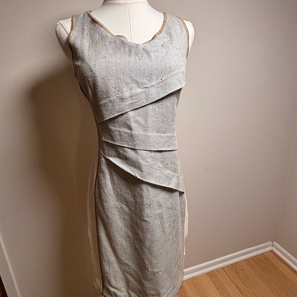 Elegant Sleeveless Tiered Sleeveless Graeme Black Dress silk/cotton blend size 2